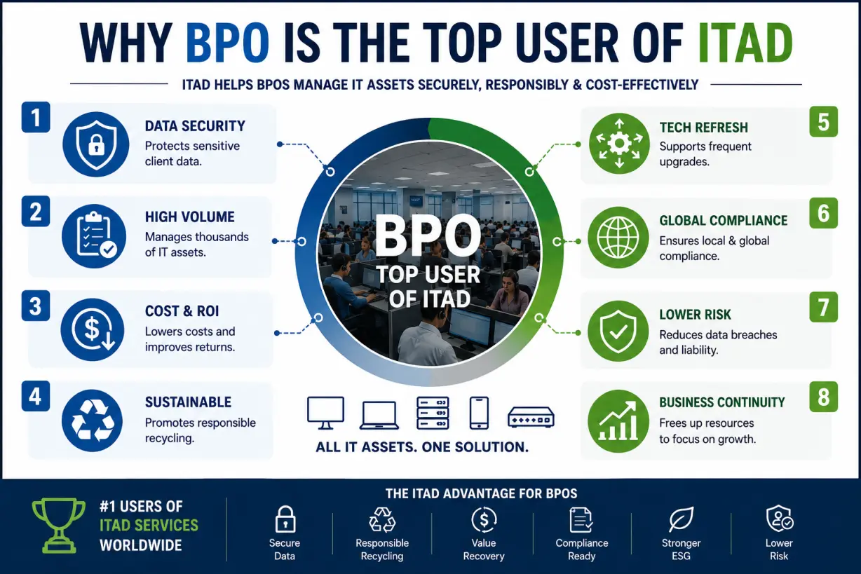 Why the BPO Industry Is a Top User of ITAD Services